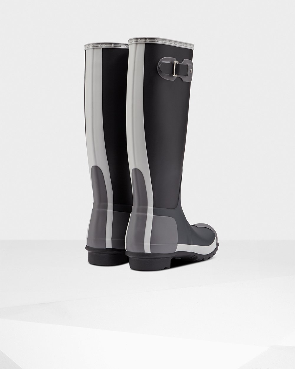 Womens Tall Rain Boots - Hunter Original Inside Out (76RIJLNYE) - Black